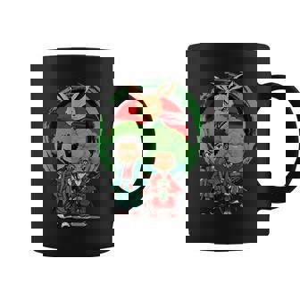 Samurai Boy Girl Hermanos Anime Afro Japonés Retro Taza de café - Regaloses