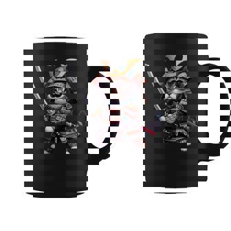 Samurai Cat Japanese Samurai Ninja Cat Taza de café - Regaloses