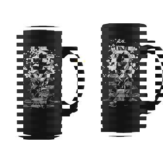 Samurai Cat Japonés Anime Guerrero Manga Diseño Gráfico Taza de café - Regaloses