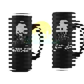 Santa Ana Skyline Glowing Moon Santa Ana City Night Graphic Print Coffee Mug - Monsterry