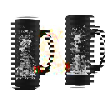 Santa Beagle Christmas Lights Reindeer Dog Xmas 2024 Graphic Print Coffee Mug - Monsterry