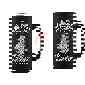Santa Beard For Your Pleasure Adult Joke Christmas Men Graphic Print Coffee Mug - Monsterry