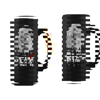Santa Bigfoot Christmas Light Sasquatch Believe Xmas Graphic Print Coffee Mug - Monsterry