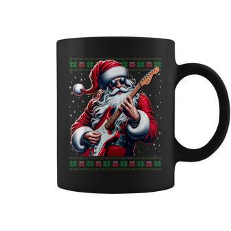 Santa Claus Guitar Ugly Christmas Jumper Tassen - Geschenkecke