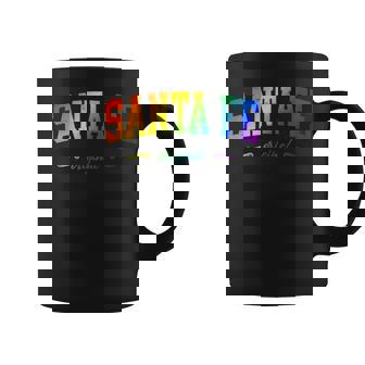 Santa Fe College New Mexico LGBTQAI Rainbow Graphic Print Coffee Mug - Monsterry