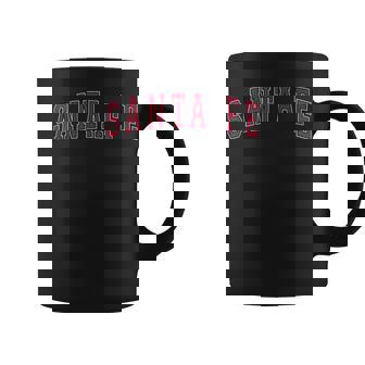 Santa Fe New Mexico Souvenir Sport College Style Red Text Graphic Print Coffee Mug - Monsterry