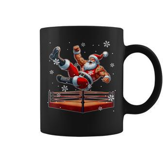 Santa Wrestling Christmas Wrestler Matching Sport Lover Tassen - Geschenkecke