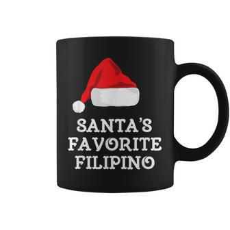 Santa's Favorite Filipino Christmas Xmas Philippines Graphic Print Coffee Mug - Monsterry