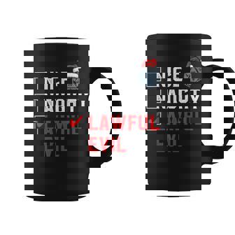 Santa's Lawful Evil List D20 Tabletop Christmas Graphic Print Coffee Mug - Monsterry