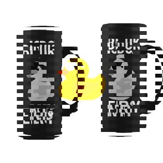 Sarcastic Meme Pun Cool Rubber Duck Wearing Sunglasses Graphic Print Coffee Mug - Monsterry