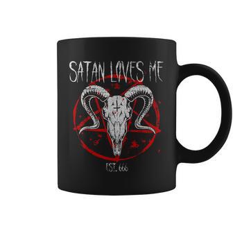 Satanist Baphomet 666 Satanism Satan Loves Me Tassen - Geschenkecke