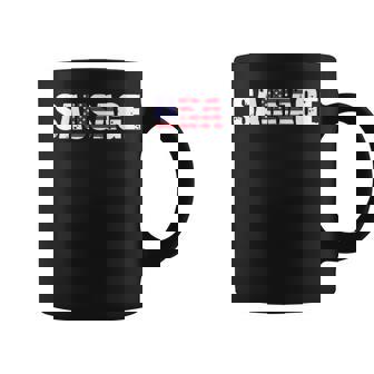 Sausage USA American Flag Hot Dog Frankfurter Patriotic Graphic Print Coffee Mug - Monsterry