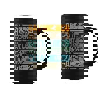Save Bees Rescue Animals Reciclar Plásticos Diversión Día De La Tierra Taza de café - Regaloses