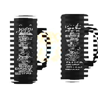 Save The Endangered Amur Leopard Watercolor Cute Cub Graphic Print Coffee Mug - Monsterry