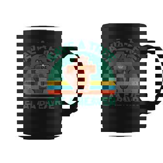 Save A Tree Eat A Beaver For Earth Planet Saving Lover Graphic Print Coffee Mug - Monsterry