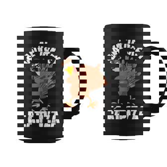 Save Turkey Eat Pizza Thanksgiving Day Vegetarian Graphic Print Coffee Mug - Monsterry