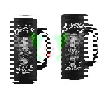 Scary Clown Always Smile Graphic Print Coffee Mug - Monsterry