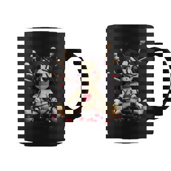 Scary Cute Sitting Voodoo Doll Halloween Valentine Day Love Graphic Print Coffee Mug - Monsterry
