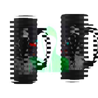 Scary Faceless Hooded Green Ghost Graphic Print Coffee Mug - Monsterry