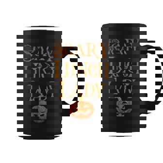 SCARY LUNCH LADY Pun Squad School Food Service Boo Crew Graphic Print Coffee Mug - Monsterry