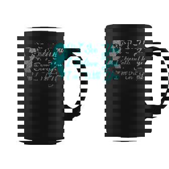 I See U I m Believe You Teal Sexual Assault Awareness Green Graphic Print Coffee Mug - Monsterry