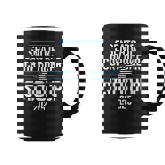 Senator Cory Booker Stood Up 2025 Filibuster Senate Saying Coffee Mug | Mazezy
