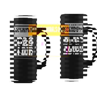 Service Animals Only No Dogs Allowed Apparel Graphic Print Coffee Mug - Monsterry