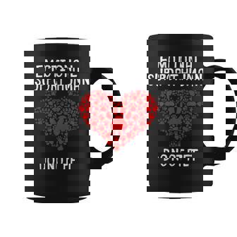 Service Dog Animal Service Emotional Support Human Graphic Print Coffee Mug - Monsterry