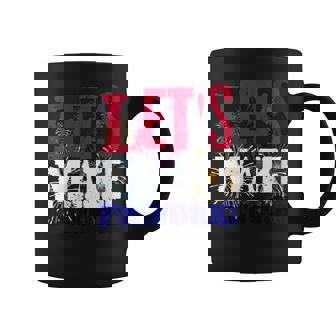 Sexy 4th Of July USA America Lets Make Fireworks Love Graphic Print Coffee Mug - Monsterry