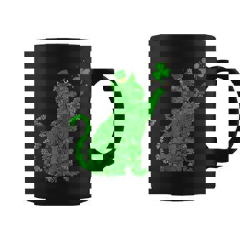 Shamrock Cat Graphic Saint Patrick Day Cat Graphic Print Coffee Mug - Monsterry
