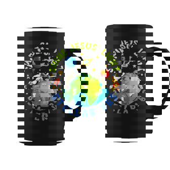 Shine Jesus Light Stellar VBS 2023 Astronaut Space Vacation Graphic Print Coffee Mug - Monsterry
