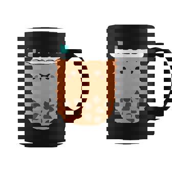 Shivering Milk-Tea Boba Graphic Print Coffee Mug - Monsterry