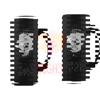 Sighs Pop Art Retro Vintage Artistic Graphic Printed Cool Graphic Print Coffee Mug - Monsterry
