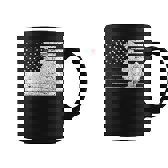 Silkie Chicken 4th Of July US American Flag Farm Animal Graphic Print Coffee Mug - Monsterry
