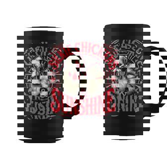 Silkie Chickens & Sunshine Graphic Print Coffee Mug - Monsterry