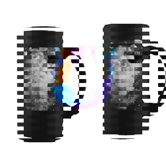 Silkie Chickens In The Galaxy Silkie Chicken Graphic Print Coffee Mug - Monsterry