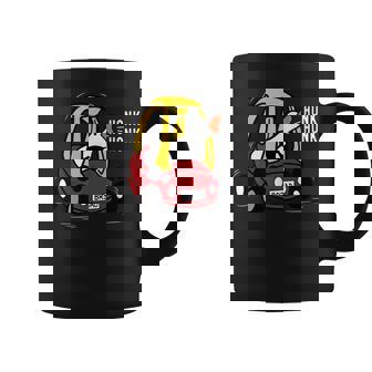 Silly Goose Driving Nostalgic Toy Car Honk Honk Meme Coffee Mug - Monsterry