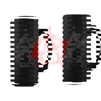 Símbolo Anarquista Regalo De Anarquía Política Angustiada Sin Mangas Taza de café - Regaloses