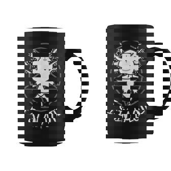 I Sin A Lotl Hail Satan Pentagram Axolotl Sinner Taza de café - Regaloses