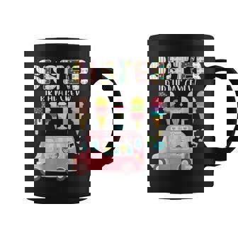 Sister Birthday Crew Ice Cream Truck Bday Ice Cream Party Taza de café - Regaloses