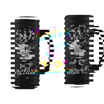 Sister Of The Birthday Girl Rolling Skate Family Party Graphic Print Coffee Mug - Monsterry