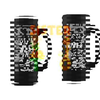 Sister Of The Wild And Two 2 Zoo Theme Party Safari Jungle Graphic Print Coffee Mug - Monsterry