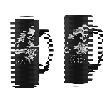 Skeleton Gun Inspiration Halloween Costume Bones Skull Graphic Print Coffee Mug - Monsterry