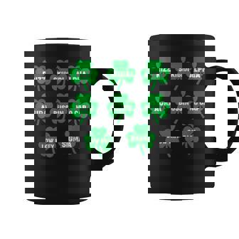 Skibidi St Patrick Day Saint Patrick's Day Clover Graphic Print Coffee Mug - Monsterry