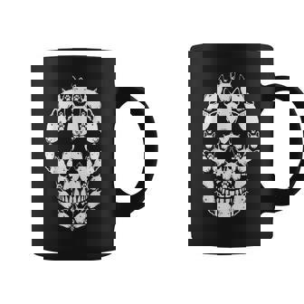 Skull Bull Terrier Skeleton Halloween Costume Scary Graphic Print Coffee Mug - Monsterry