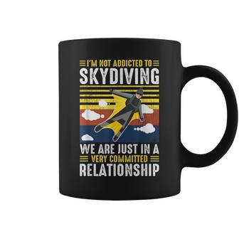 Skydiving Skydive Parachutist Sky Diving Skydiver Graphic Print Coffee Mug - Monsterry