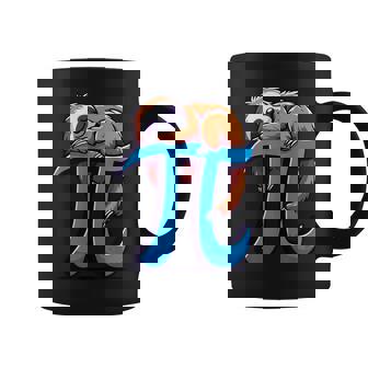 Sloth Pi Symbol Math Teacher Kids Pi Day Cute Sloth Graphic Print Coffee Mug - Monsterry