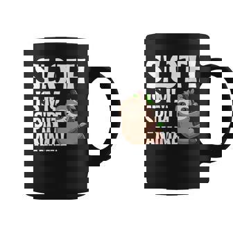 Sloth Is My Spirit Animal Graphic Print Coffee Mug - Monsterry