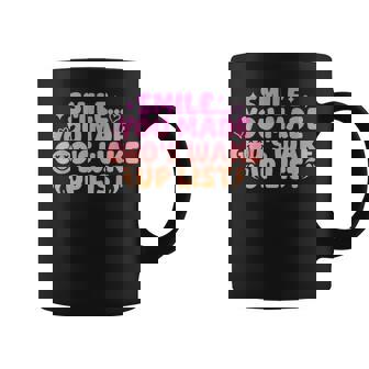 Smile You Made Gods Wake Up List Christian Jesus Apparel Coffee Mug | Mazezy