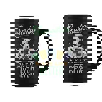 Smoothies Make Life Better Fruit Fruit Healthy Vegan Graphic Print Coffee Mug - Monsterry